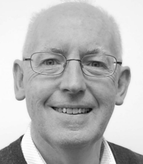 Black and white head shot of Noel Grace